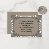 ヴィンテージ抽象芸術フラクタル葬儀後ありがとう ノートカード (正面/裏面インサイチュ)