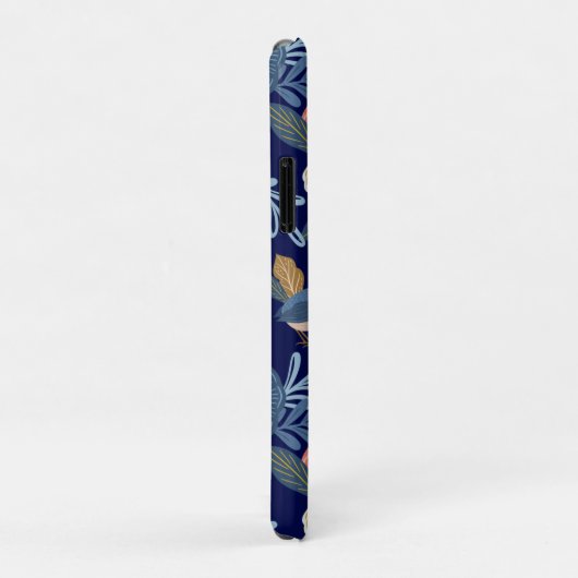 ヴィンテージ抽象芸術フローラの植物および鳥のパターン Case-Mate iPhoneケース (裏面/右)