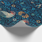 ヴィンテージ抽象芸術フローラ植物鳥柄 ラッピングペーパー (角)