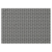 ヴィンテージ抽象芸術フローラ(白黒) テーブルクロス (正面(横))