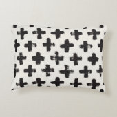 ヴィンテージ抽象芸術ブラシストロークの背景 アクセントクッション (裏面)