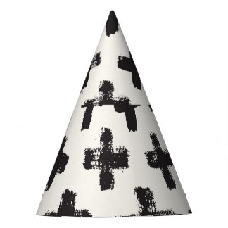 ヴィンテージ抽象芸術ブラシストロークの背景 パーティーハット