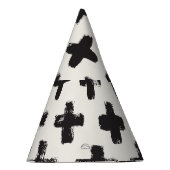 ヴィンテージ抽象芸術ブラシストロークの背景 パーティーハット (右)