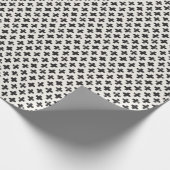 ヴィンテージ抽象芸術ブラシストロークの背景 ラッピングペーパー (角)