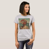 ヴィンテージ抽象芸術夏 Tシャツ (正面フル)