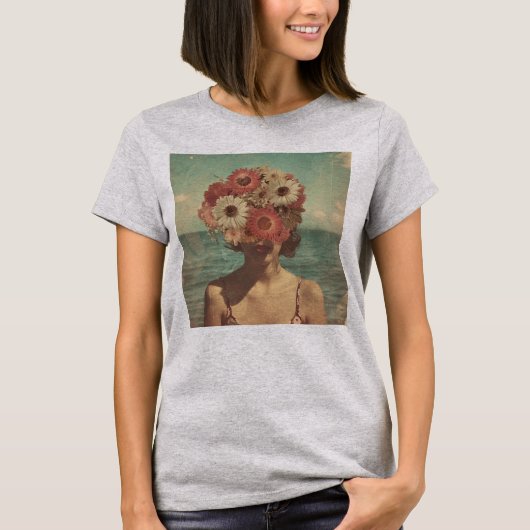 ヴィンテージ抽象芸術夏 Tシャツ (正面)