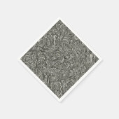 ヴィンテージ抽象芸術旋回 スタンダードカクテルナプキン (角)