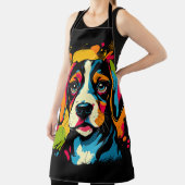 ヴィンテージ抽象芸術犬 エプロン (インサイチュ)