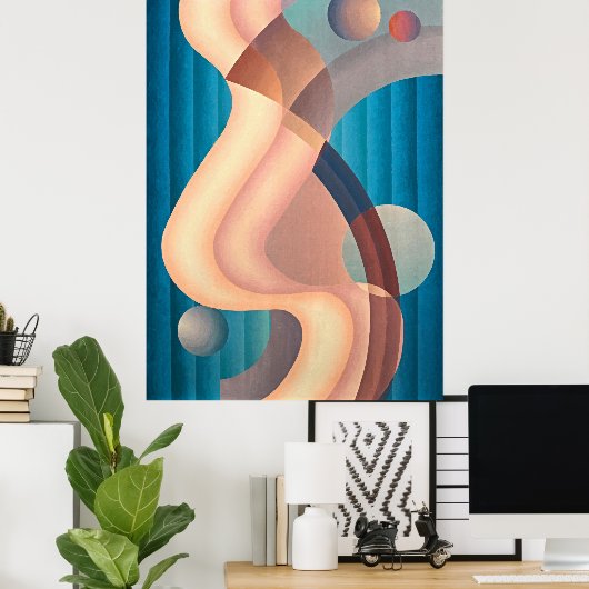 ヴィンテージ抽象芸術第6編 ポスター (ホームオフィス)