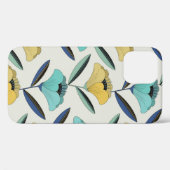 ヴィンテージ抽象芸術線画像フローライラストレーション継ぎ目 Case-Mate iPhoneケース (裏面 (横))