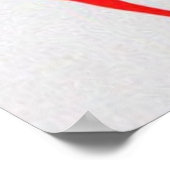 ヴィンテージ抽象芸術美しいティール（緑がかった色）赤い金ゴールド女性2 ポスター (角)