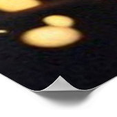 ヴィンテージ抽象芸術美しいティール(緑がかった色)金ゴールド赤い女性3 ポスター (角)