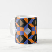ヴィンテージ抽象芸術背景 コーヒーマグカップ (正面左)