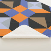 ヴィンテージ抽象芸術背景 シェルパブランケット (3/4)