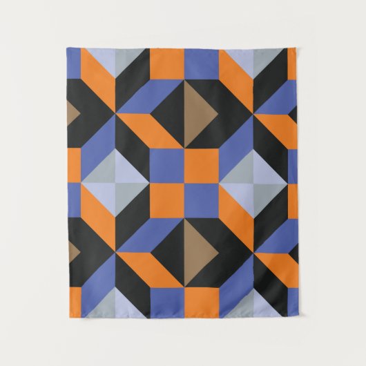 ヴィンテージ抽象芸術背景 タペストリー (正面)