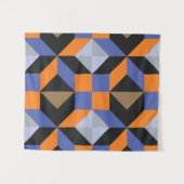 ヴィンテージ抽象芸術背景 タペストリー (正面(横))