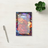 ヴィンテージ抽象芸術花フローラ ポストイット (オフィス)