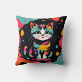 ヴィンテージ抽象芸術 クッション (裏面)