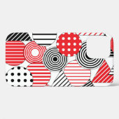 ヴィンテージ抽象芸術：ドットとストライプ Case-Mate iPhoneケース (裏面 (横))