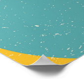 ヴィンテージ抽象芸術、幾何学的スカンジナビア様式。 ポスター (角)