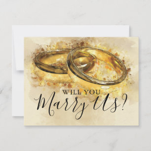 ヴィンテージ担当官 様の結婚リングや輪が結婚 招待状