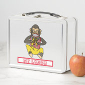 ヴィンテージ拍手モンキー玩具デザイン メタルランチボックス (インサイチュ)