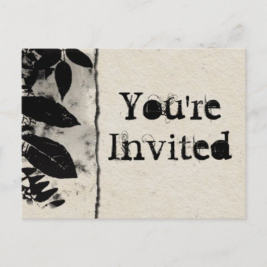ヴィンテージ招待されましたはがき インビテーションポストカード (正面)