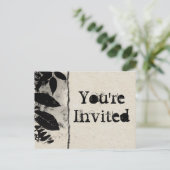 ヴィンテージ招待されましたはがき インビテーションポストカード (スタンド正面)