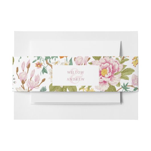 ヴィンテージ招待状用帯 招待状ベリーバンド (正面例)