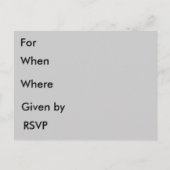 ヴィンテージ招待状 インビテーションポストカード (裏面)