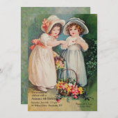 ヴィンテージ招待状 招待状 (正面/裏面)