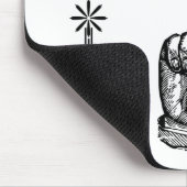 ヴィンテージ指ビクトリアン指で指を指して指を動かす マウスパッド (コーナー)