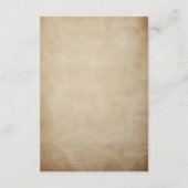 ヴィンテージ指名手配結婚ポスター詳細 エンクロージャーカード (裏面)