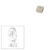 ヴィンテージ指紋入りゴム印 ラバースタンプ (押印)