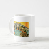 ヴィンテージ挨拶 コーヒーマグカップ (正面左)