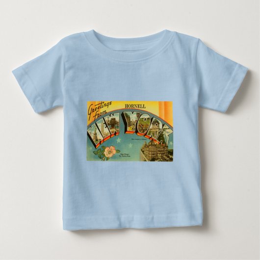 ヴィンテージ挨拶 ベビーTシャツ (正面)
