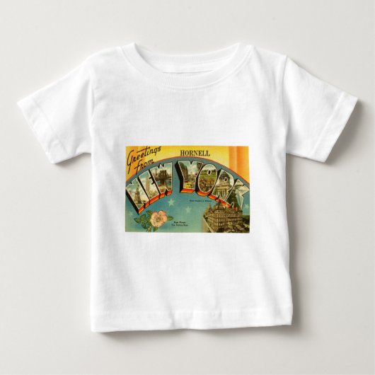 ヴィンテージ挨拶 ベビーTシャツ (正面)