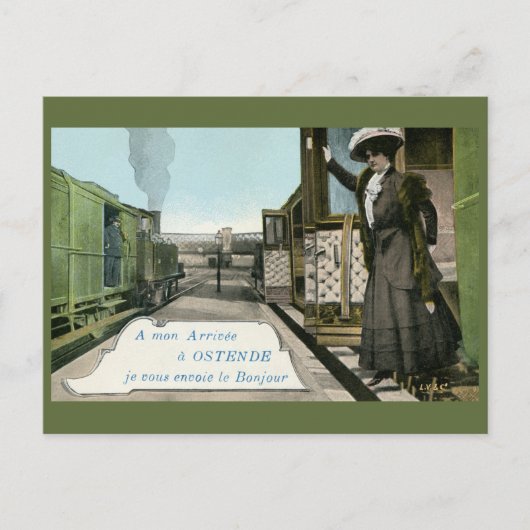 ヴィンテージ挨拶 ポストカード (正面)