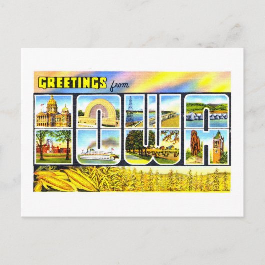 ヴィンテージ挨拶 ポストカード (正面)