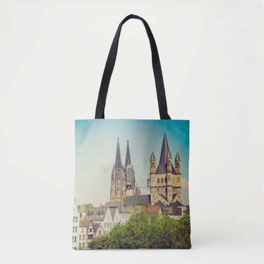 ヴィンテージ探しケルナードムケルン大聖堂in K トートバッグ (正面)