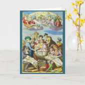 ヴィンテージ探検家とアンティークグローブマップ, 1542 カード (黄色い花)