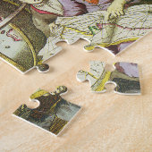 ヴィンテージ探検家とアンティークグローブマップ, 1542 ジグソーパズル (側面)