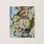 ヴィンテージ探検家とアンティークグローブマップ, 1542 ジグソーパズル (縦)