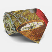 ヴィンテージ探検家とアンティークグローブマップ, 1542 ネクタイ (ロール)