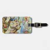 ヴィンテージ探検家とアンティークグローブマップ， 1542 ラゲッジタグ (正面横)