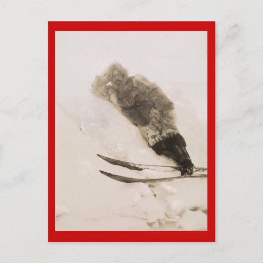 ヴィンテージ探検家、PolarギアのRoald Amundson ポストカード (正面)