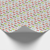 ヴィンテージ握り寿司 ラッピングペーパー (角)