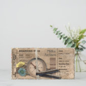 ヴィンテージ搭乗券招待状 (スタンド正面)