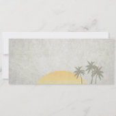 ヴィンテージ搭乗券結婚式招待状 招待状 (裏面)