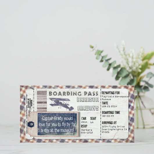 ヴィンテージ搭乗券 (スタンド正面)